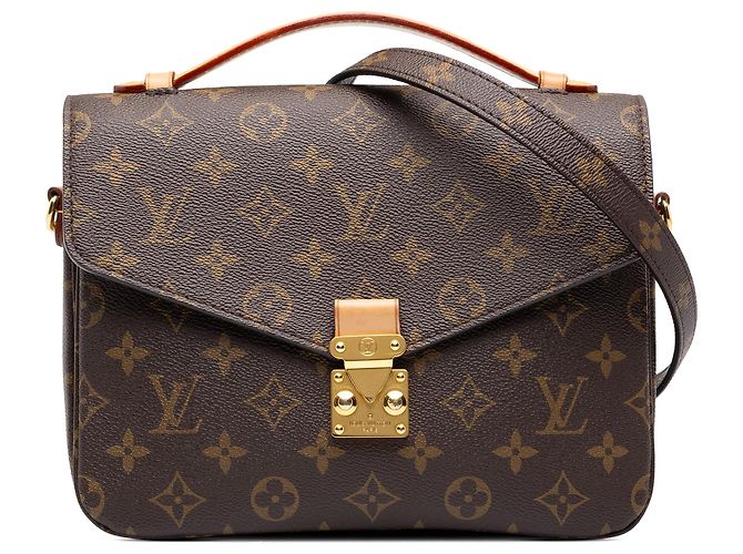 Bolsa Louis Vuitton Monogram Pochette Metis Castanha Marrom