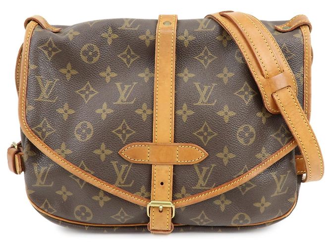 Louis Vuitton Saumur Monogram Canvas 30 Marron