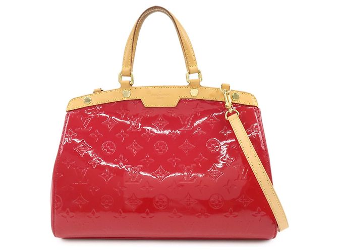 Louis Vuitton Brea Monogram Vernis MM Rouge