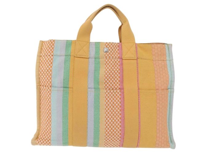 Hermès Hermes Fourre Tout Multicolor Toile MM Multicolore