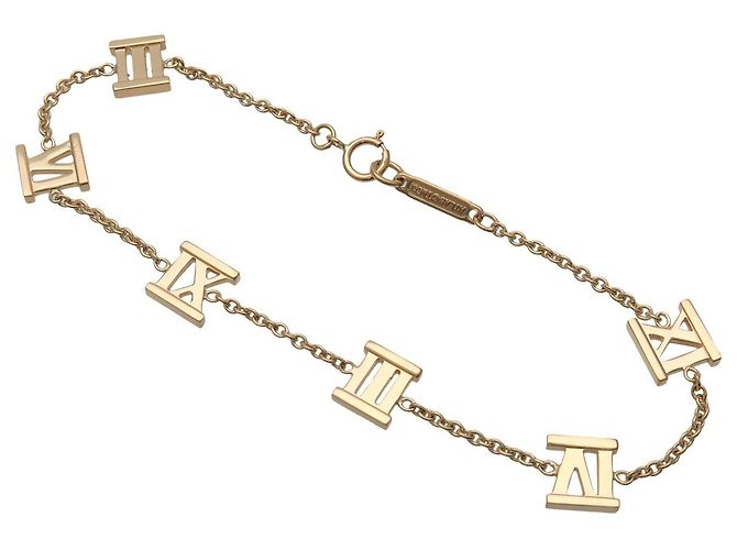 Tiffany & Co. Atlas Open Link 18K White Gold Golden