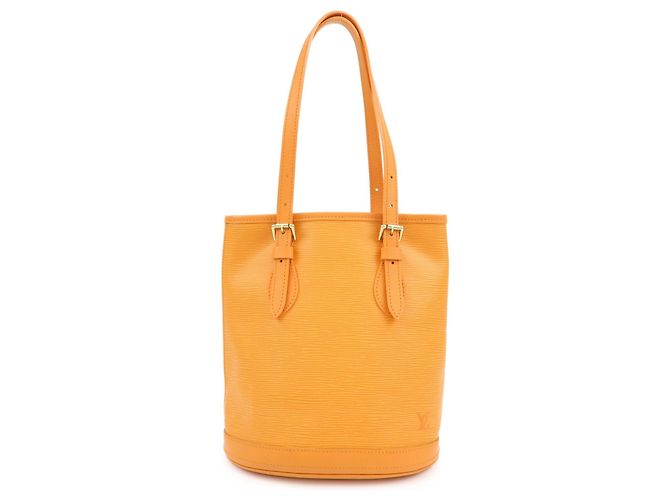 Louis Vuitton Petit Bucket Epi Leather Orange