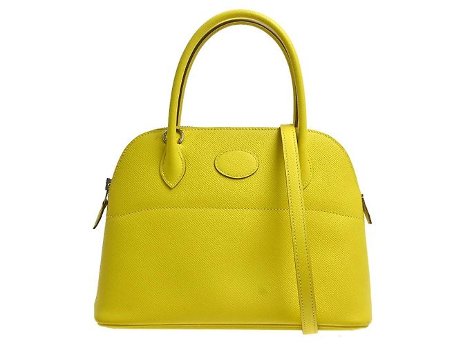 Hermès Hermes Bolide Epsom 27 Jaune