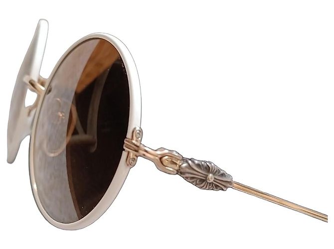 Gafas de sol Chrome Hearts Blanco Dorado