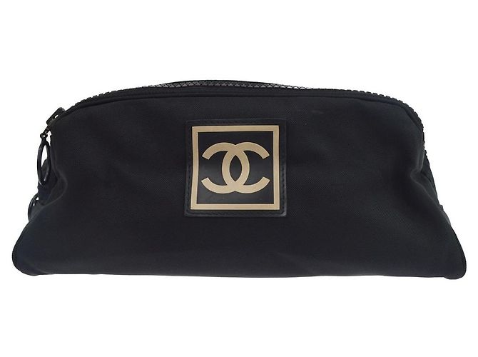 Chanel Sport Double Zip Nylon Large Nero