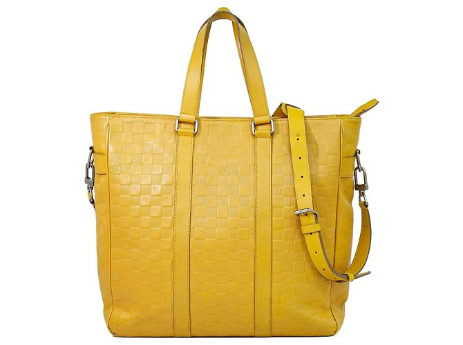 Louis Vuitton Tadao Damier Infini Leather MM Jaune