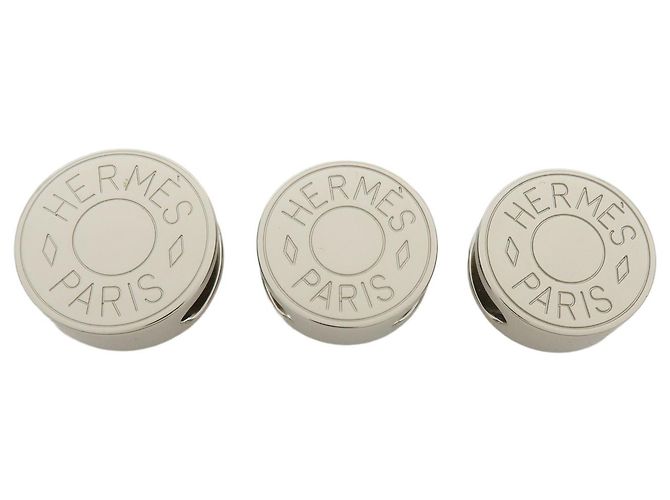 Hermès Hermes Clou De Selle Clip-On Metal Argento