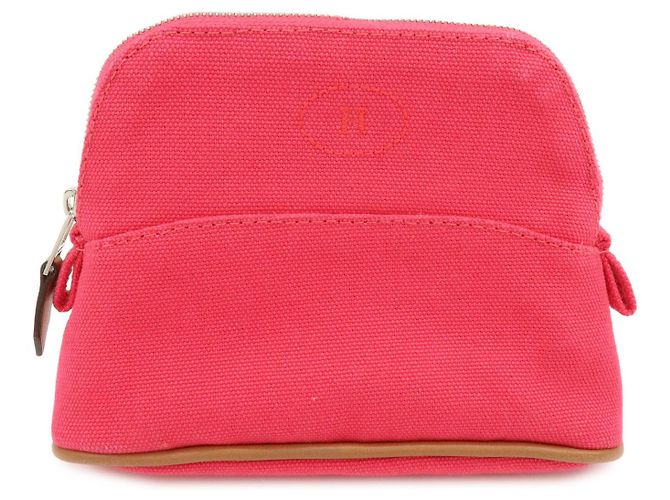 Hermès Hermes Bolide Travel Canvas Mini Rosa