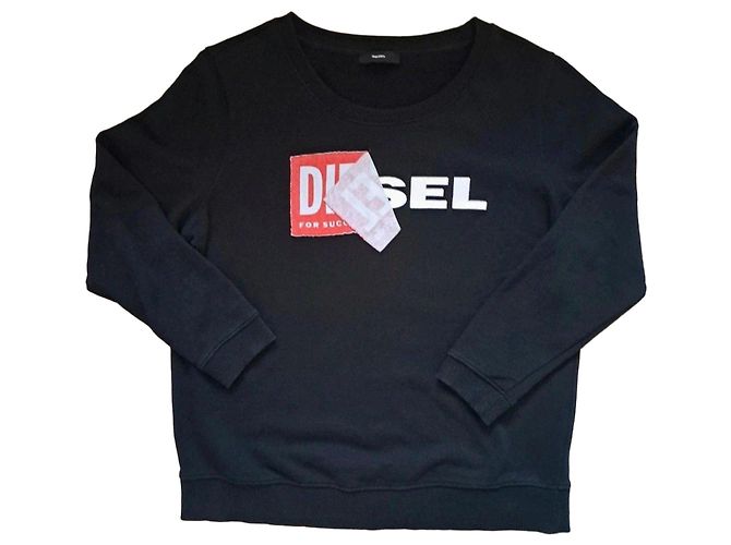 Diesel Black Sweatshirt with Logo