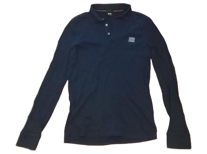 Hugo Boss Polo a maniche lunghe BOSS Uomo Blu scuro