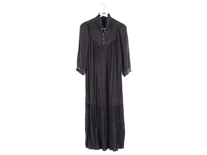 Autre Marque Vestido de algodón negro Raquel Allegra
