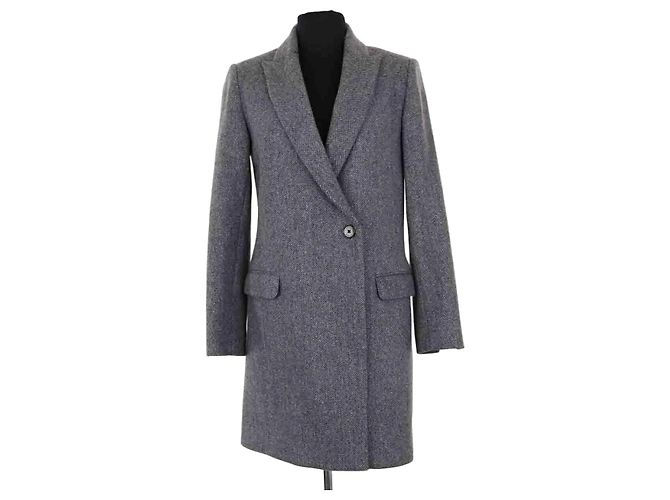 Zadig & Voltaire Grey Wool Coat XS