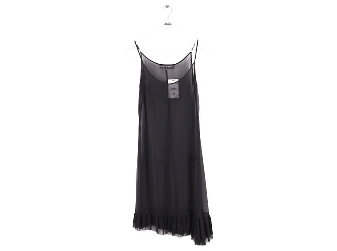 Vestido de seda negro Isabel Marant