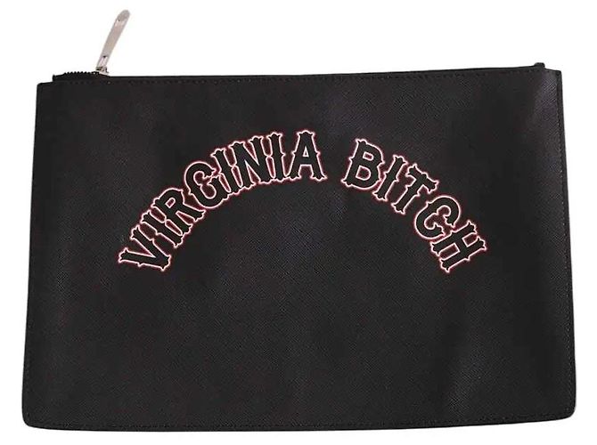 Givenchy Black Leather Clutch Bag
