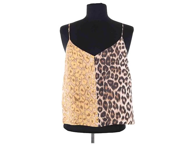 La Prestic Ouiston silk sleeveless top beige