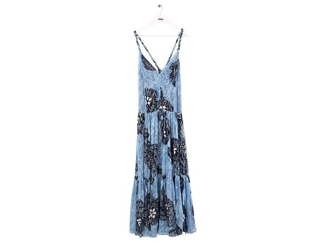 Ulla Johnson Kleid aus blauer Seide
