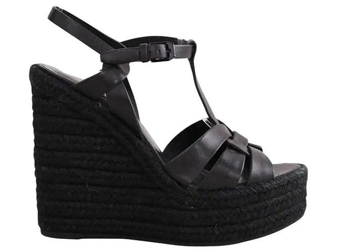 Autre Marque Sandali Saint Laurent in pelle nera Nero