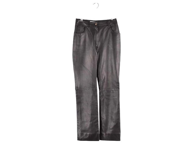 Autre Marque Schwarze gerade Hose