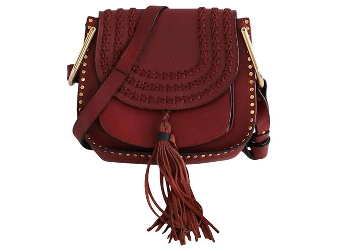 Chloé Saco de ombro Marcie bordeaux