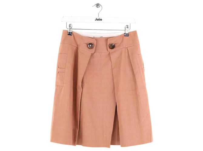 Gonna Chloé in cotone rosa