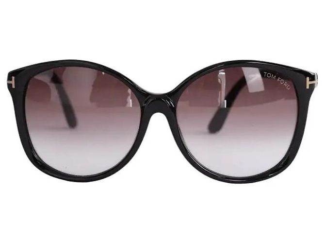 Óculos de sol Tom Ford pretos em plástico