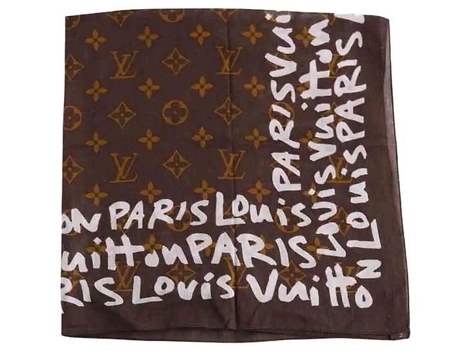 Louis Vuitton Baumwolltuch braun quadratisch