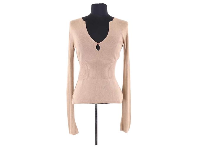 Prada Silk Top Beige