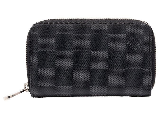 Louis Vuitton Damier Graphite Zippy Münzbeutel Schwarz