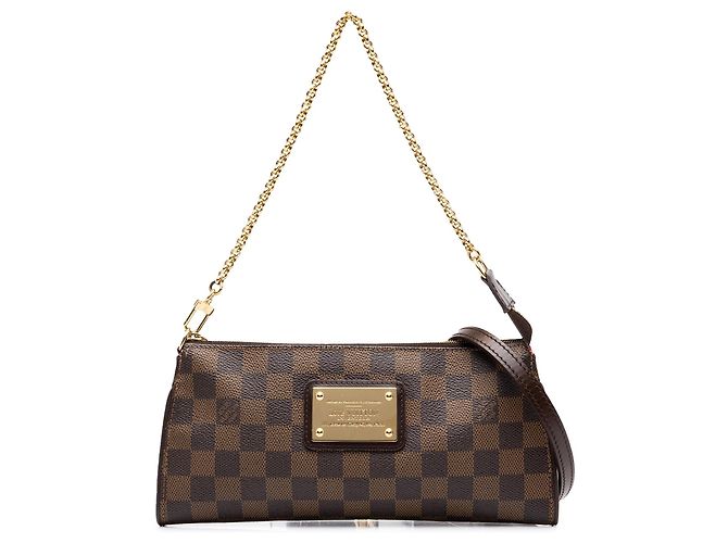 Borsa Louis Vuitton Damier Ebene Eva marrone