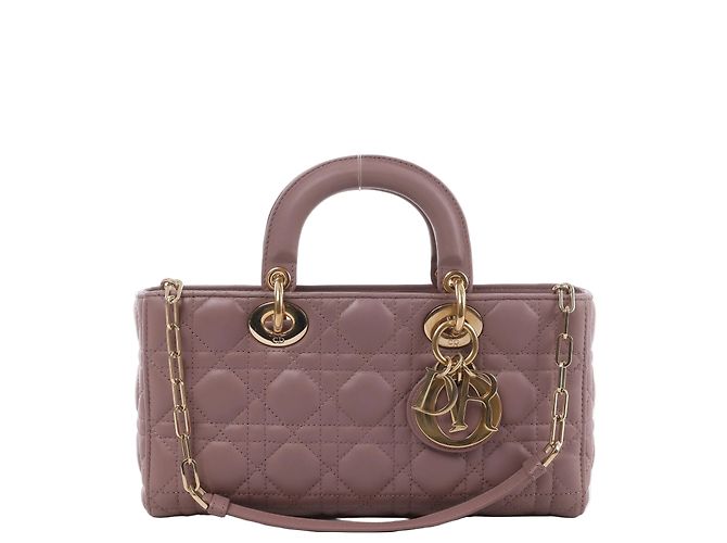 Autre Marque Bolsa de mão 2Way Dior Lady D-Joy em couro, Rosa