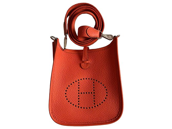 Sac Hermès Mini Evelyne TPM Orange