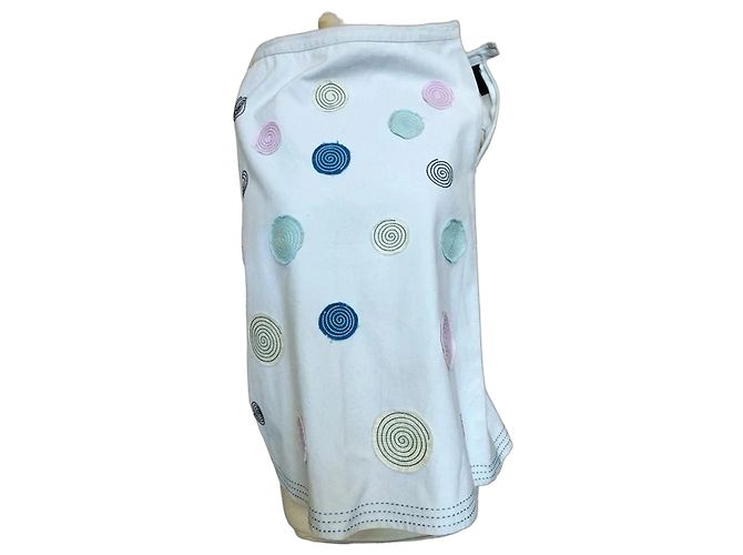 Autre Marque Boden Falda de Verano Spirales Relief TS Azul Multicolor