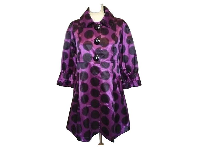 Stella Mc Cartney Stella Trench Light Hype Pastilles TM Schwarz Lila
