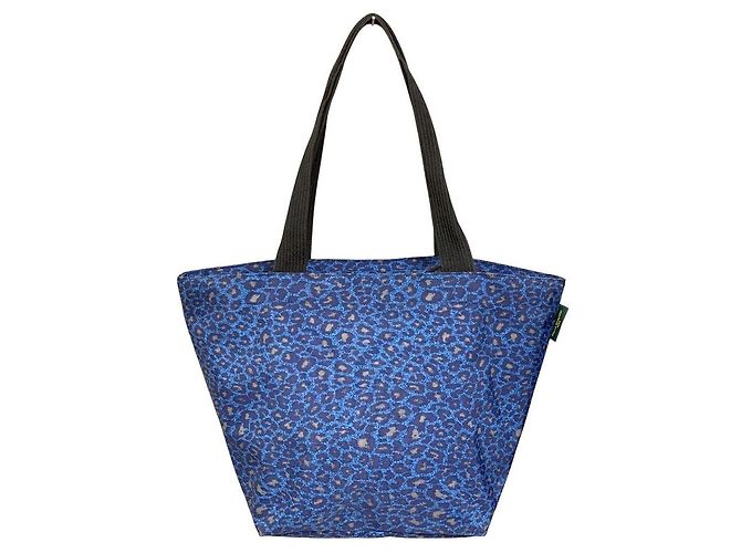 Autre Marque Herve Chapelier Nylon Tote Bag Leopard Blau