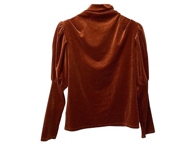 Autre Marque Top Ameri Velour Castaño