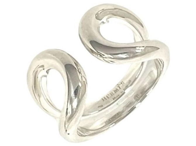 Ring Hermès Anello Hermes Lima PM Silver Band Argento