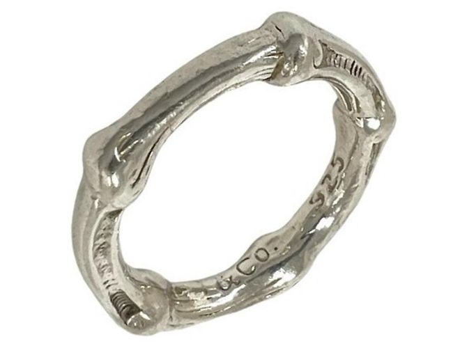 Autre Marque Anello Tiffany Vintage Bamboo Band Argento