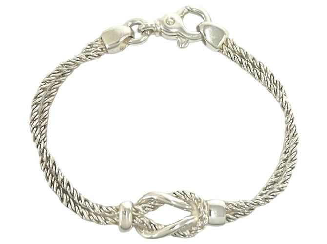 Autre Marque Bracciale Tiffany Vintage Twist Rope Argento