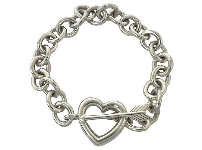 Autre Marque Bracciale Tiffany Vintage Heart Arrow Argento