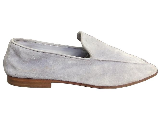 Autre Marque Mocassins Andrea Ventura en daim gris