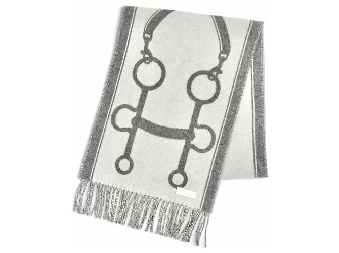 Hermès Stola in cashmere Hermes in grigio Marrone