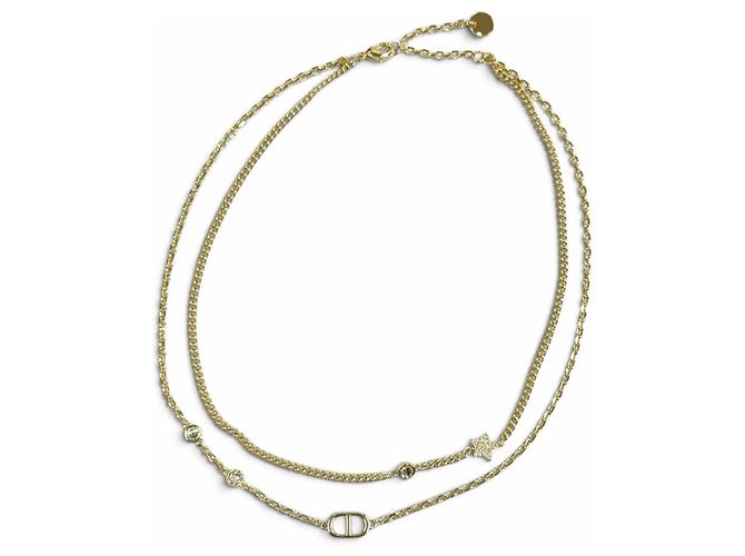 Collar doble Christian Dior DIOR Petit CD Dorado