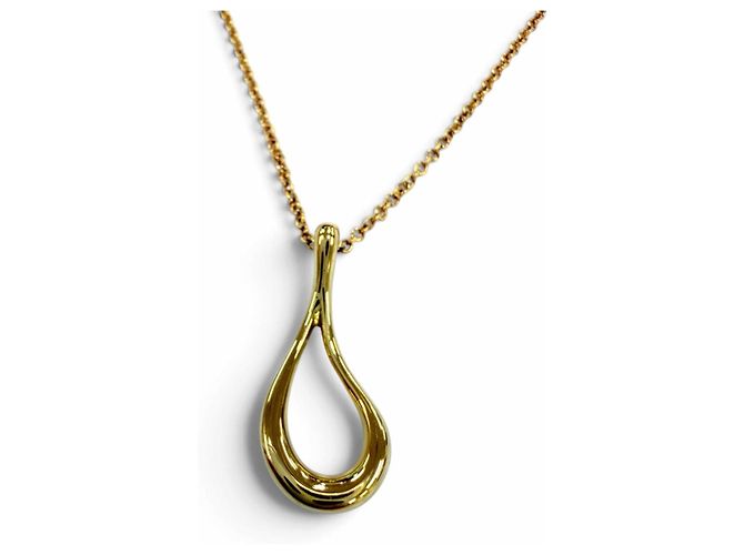 Autre Marque Collier pendentif Tiffany Open Teardrop Doré