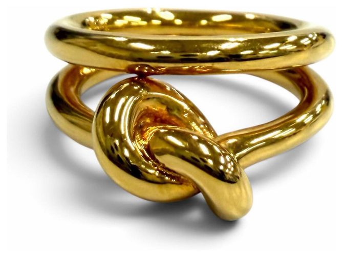Céline Celine Gold Knot Doppelbandring Golden