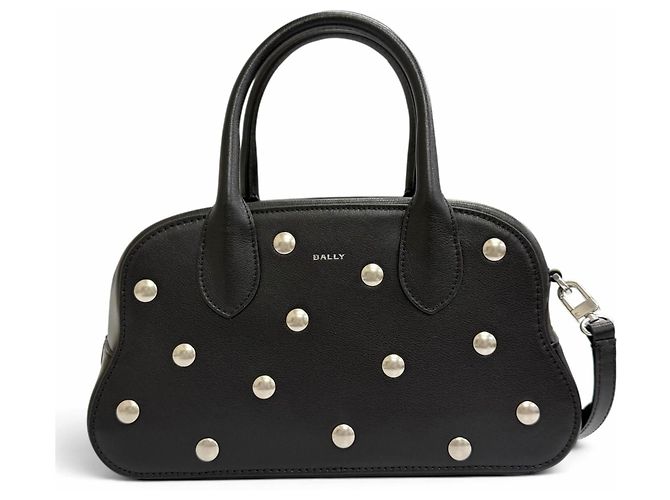 BALLY Unda Satchel Lederhandtasche Schwarz