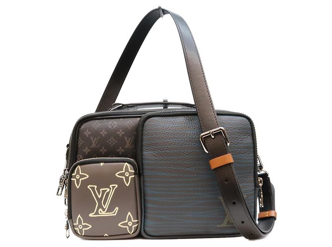 Borsa a tracolla Louis Vuitton Monogram Eclipse Messenger Nero