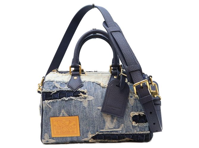 Borsa Louis Vuitton Damier Denim & Monogram Patchwork