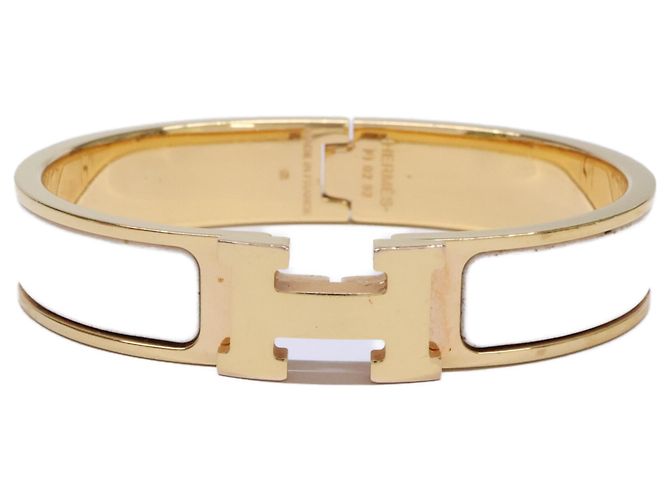 Hermès Bracciale smaltato Hermes Click H D'oro