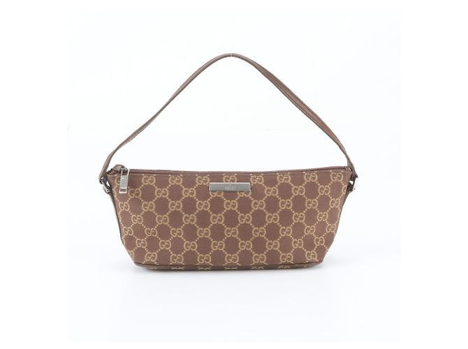 Gucci GG Canvas Mini Pouch Handtasche Braun