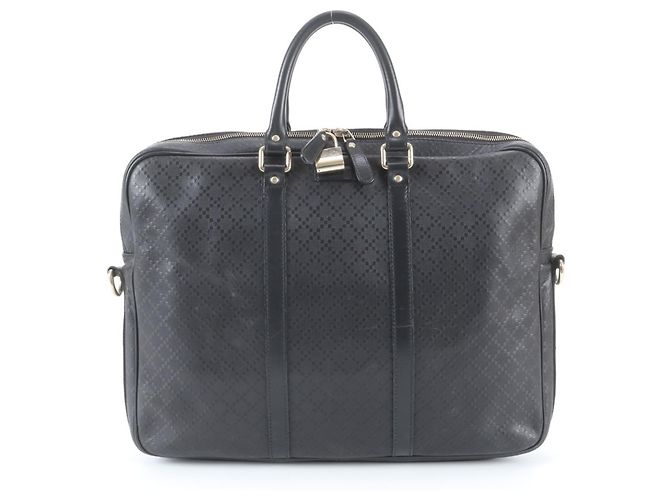 Mallette Gucci en cuir Diamante Noir